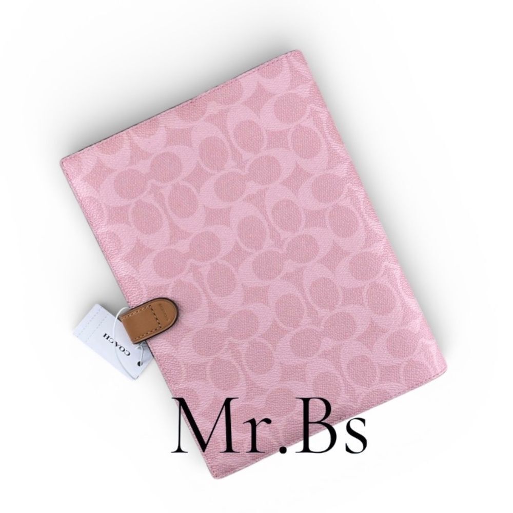 Notebook & Pencil Case In Signature Canvas In Powder Pink & Smooth Leather - Picture 2 of 6